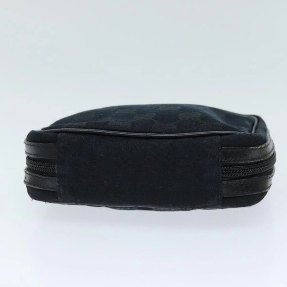 GUCCI GG Canvas Pouch Black 153129 Auth - Picture 6 of 15